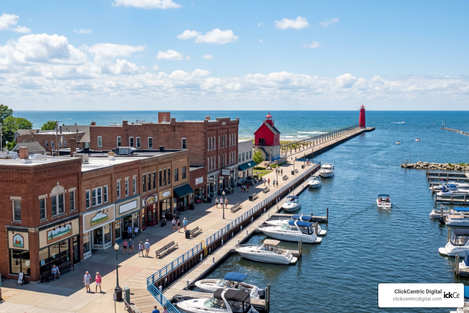 Grand Haven waterfront West Michigan local marketing