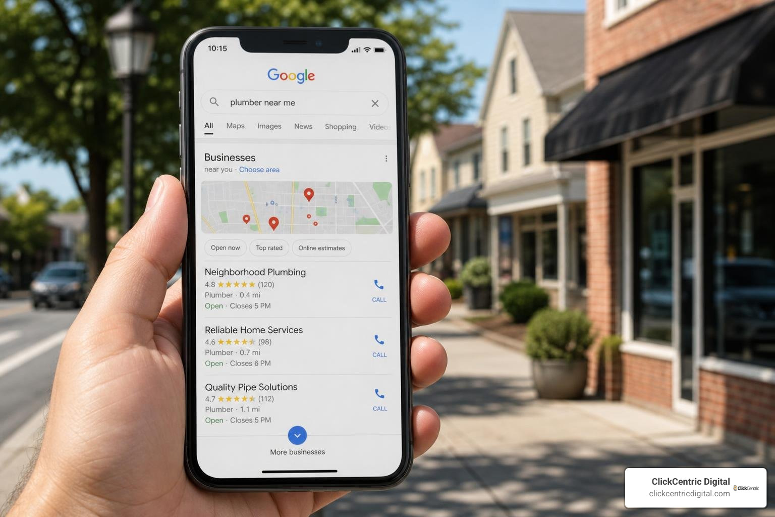 Google Business Profile local 3-pack rankings