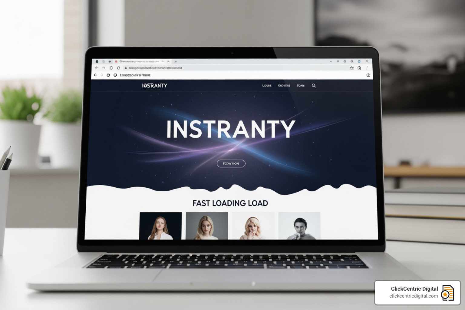 fast loading website