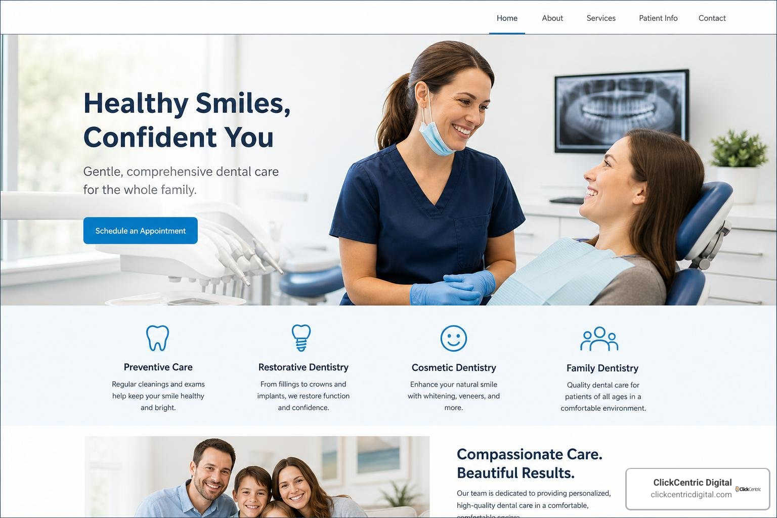 website design for dentists