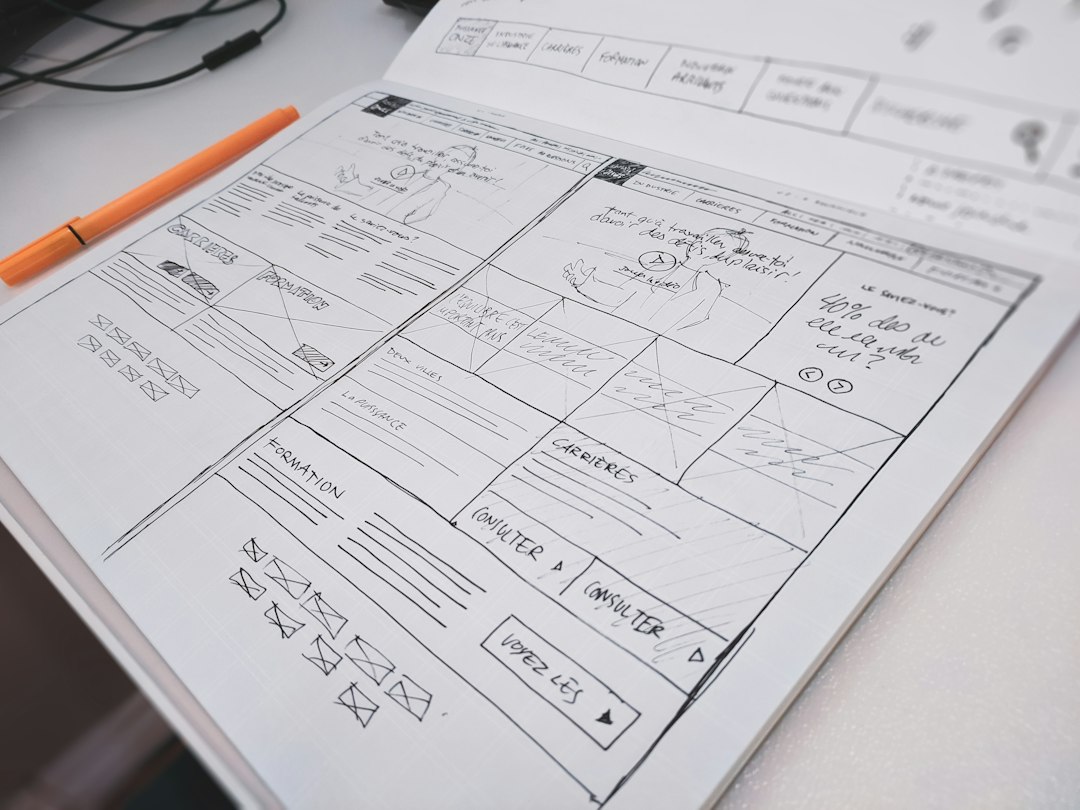 User-centric website wireframe showing clear visual hierarchy and call to action placement